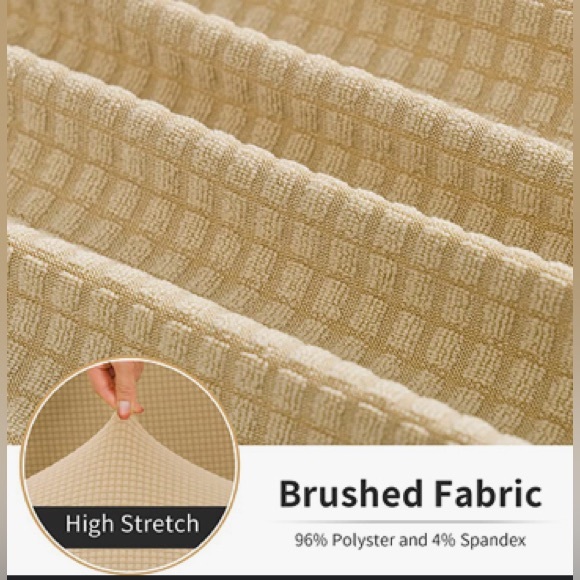 Sofa Cover Stretch Loveseat Cover Sofa Slipcover Protector for Loveseat, Beige - Picture 2 of 10